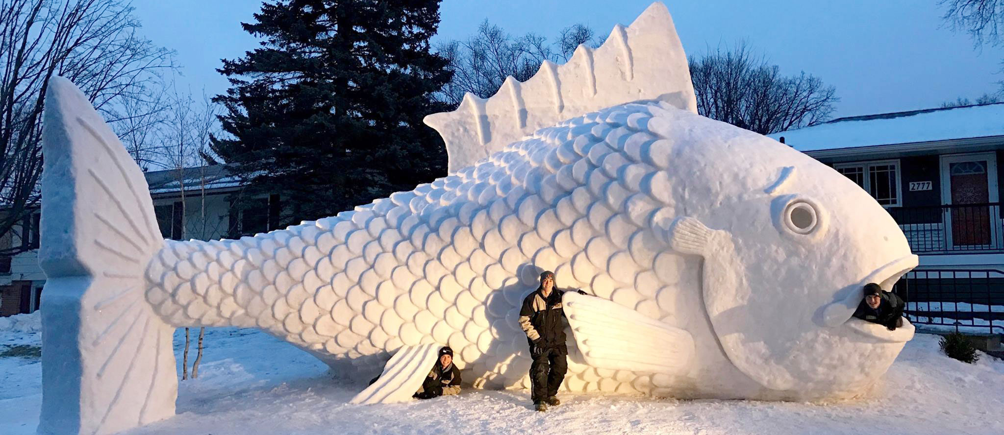 Bartz Brothers Name Their Sixth Snow Sculpture