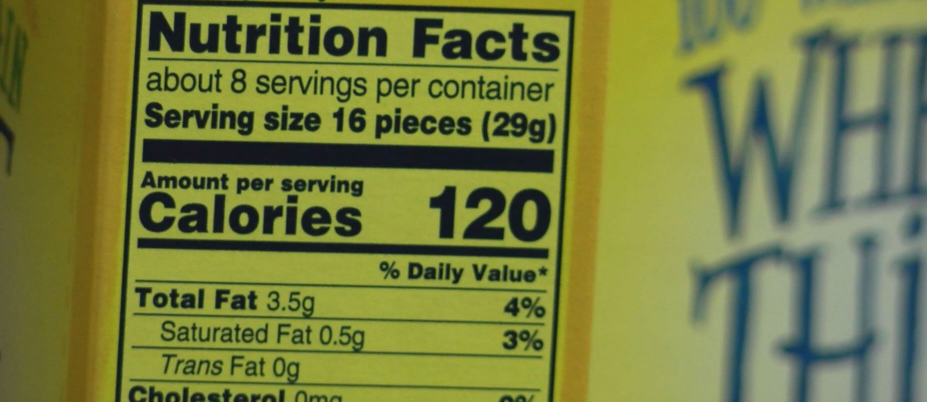 food nutrition labels