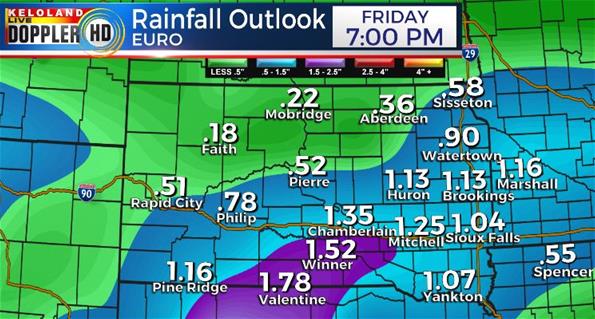Rainfall forecast South Dakota Rainfall forecast South Dakota