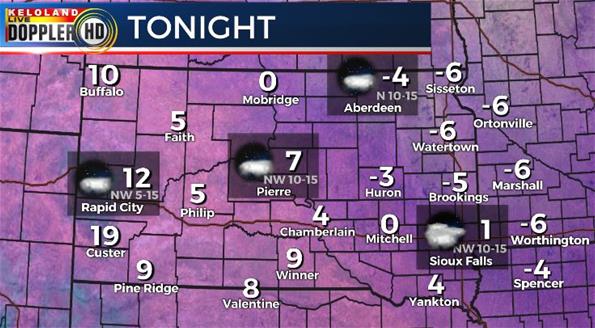 South Dakota forecast temperatures South Dakota forecast temperatures