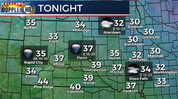 South Dakota weather forecast Thursday South Dakota weather forecast Thursday
