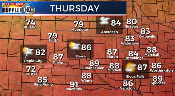 Thursday South Dakota weather forecast temperatures Thursday South Dakota weather forecast temperatures