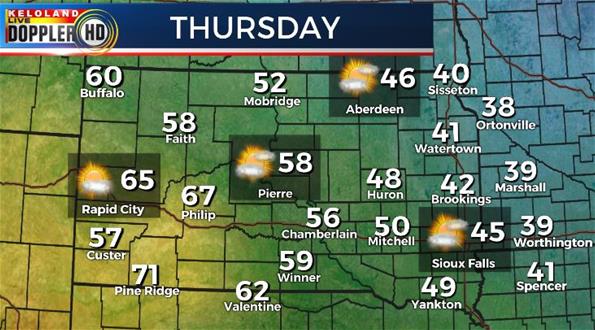 Thursday South Dakota weather forecast Thursday South Dakota weather forecast