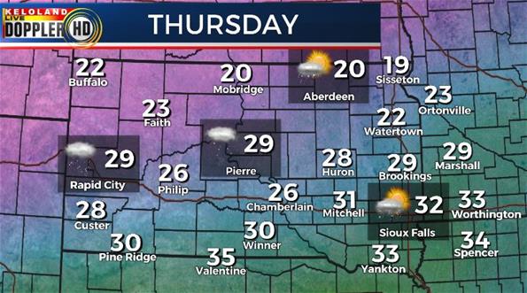Thursday South Dakota weather forecast Thursday South Dakota weather forecast