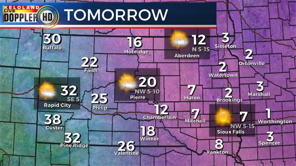 Wednesday South Dakota weather temperatures Wednesday South Dakota weather temperatures