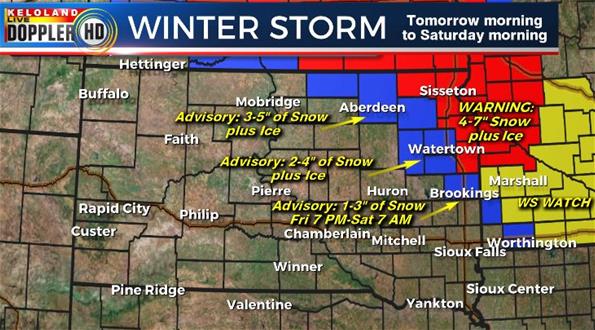 Winter storm South Dakota forecast Winter storm South Dakota forecast